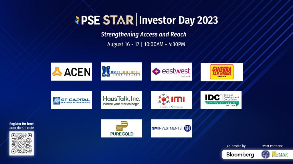 Featured firms all geared for Q3 2023 PSE STAR: Investor Day edition on  November 15-16 – The Philippine Stock Exchange, Inc. — PSE